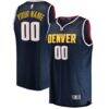 Denver Nuggets Fashion7 Youth Fast Break Custom Replica Jersey Navy - - Front View