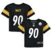 T.J. Watt Pittsburgh Steelers Nike Infant Team Player Game Jersey - Black - Front View