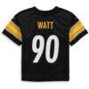 T.J. Watt Pittsburgh Steelers Nike Toddler Game Jersey - Black - Detail View