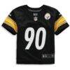T.J. Watt Pittsburgh Steelers Nike Toddler Game Jersey - Black - Side View