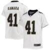 Alvin Kamara New Orleans Saints Nike Youth Game Jersey - White - Front View