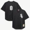 Bo Jackson Chicago White Sox Mitchell & Ness Cooperstown Collection Big & Tall Mesh Batting Practice Jersey - Black - Front View
