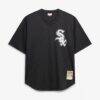 Bo Jackson Chicago White Sox Mitchell & Ness Cooperstown Collection Big & Tall Mesh Batting Practice Jersey - Black - Side View