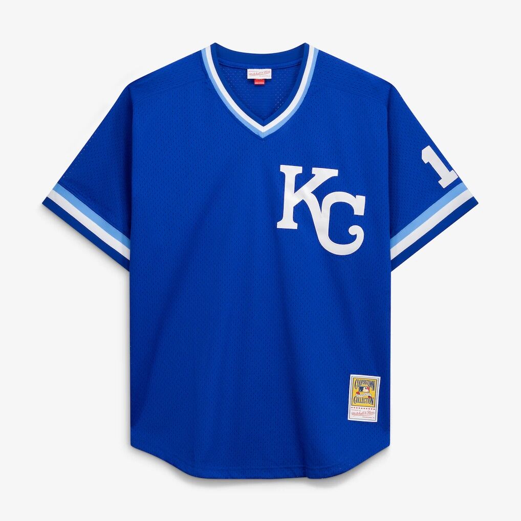 Bo Jackson Kansas City Royals Mitchell & Ness Cooperstown Collection Big & Tall Mesh Batting Practice Jersey - Royal