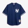 Don Mattingly New York Yankees Mitchell & Ness Cooperstown Collection Big & Tall Mesh Batting Practice Jersey - Navy - Side View