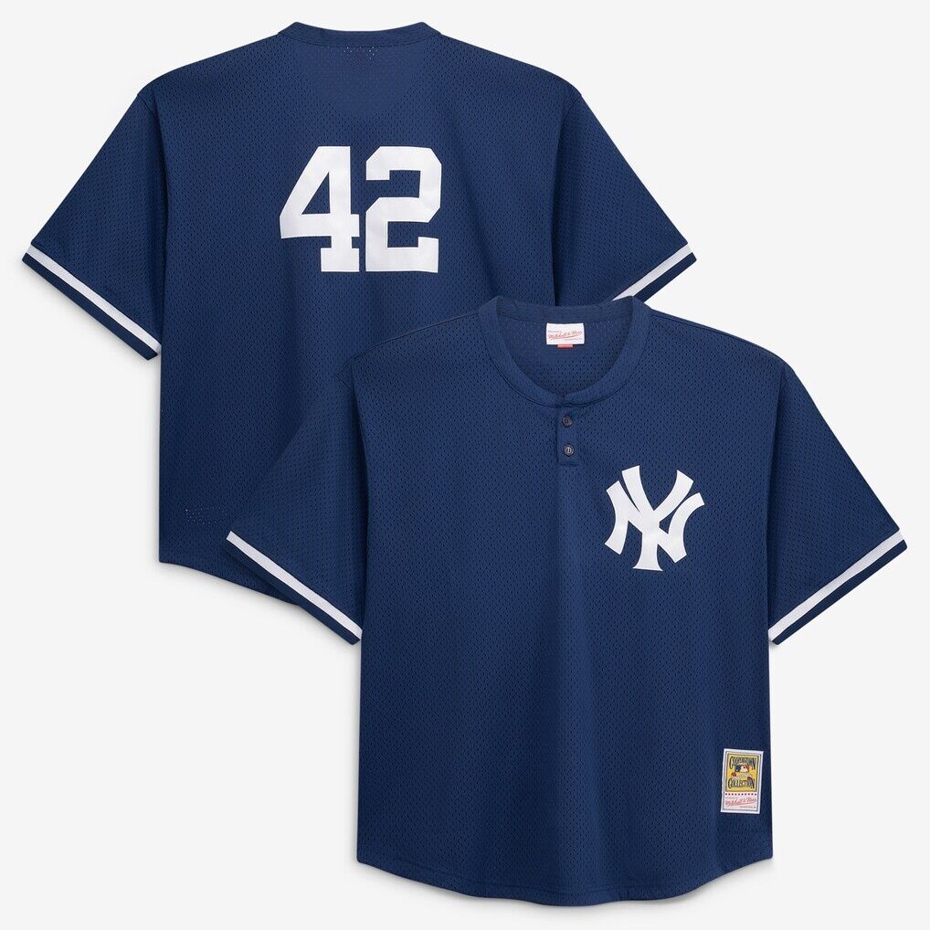 Mariano Rivera New York Yankees Mitchell & Ness Cooperstown Collection Big & Tall Mesh Batting Practice Jersey