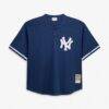 Mariano Rivera New York Yankees Mitchell & Ness Cooperstown Collection Big & Tall Mesh Batting Practice Jersey - Navy - Side View