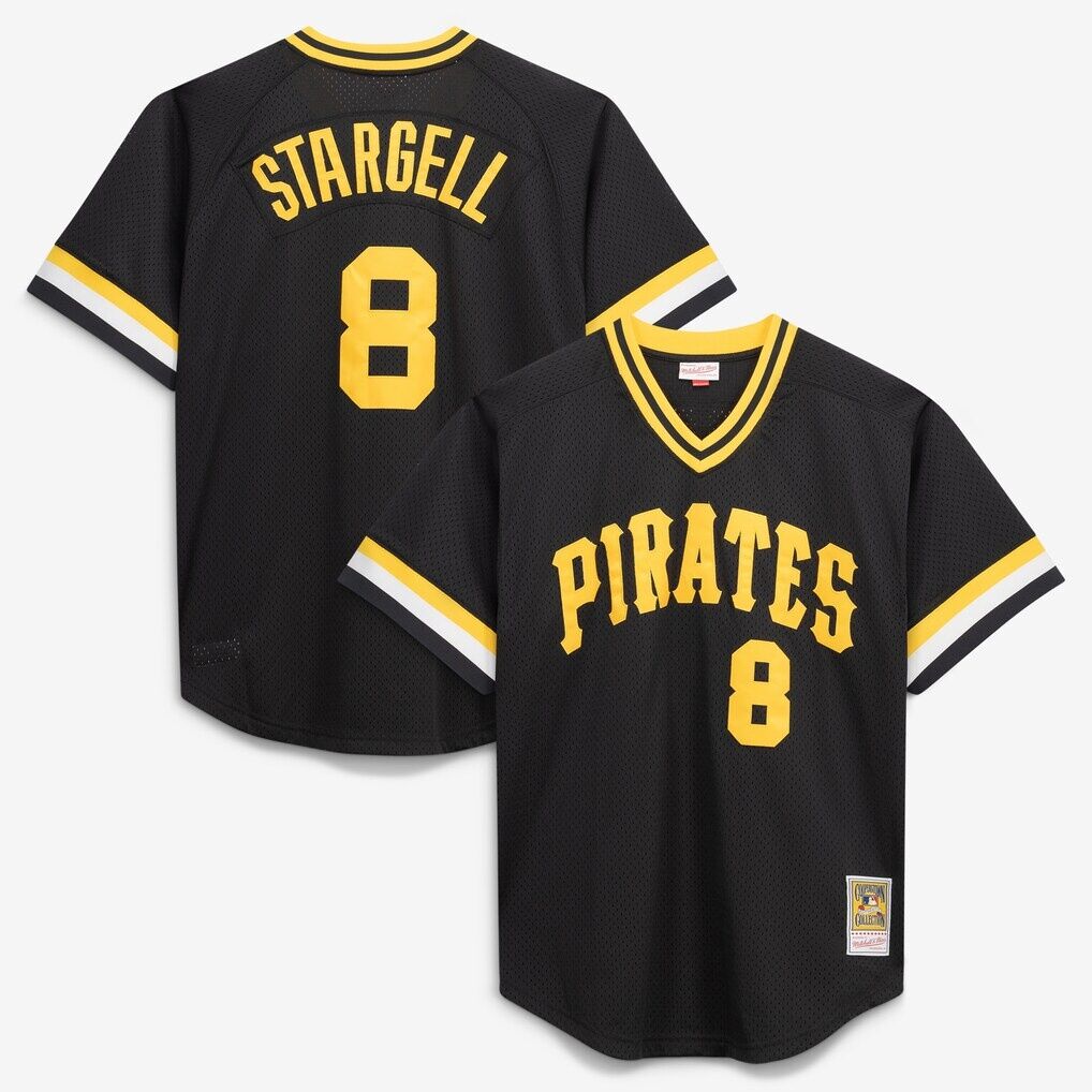 Willie Stargell Pittsburgh Pirates Mitchell & Ness Cooperstown Collection Big & Tall Mesh Batting Practice Jersey