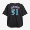 Randy Johnson Arizona Diamondbacks Mitchell & Ness Big & Tall Cooperstown Mesh Batting Practice Jersey - Black - Detail View