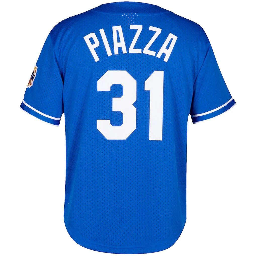 Mike Piazza Los Angeles Dodgers Mitchell & Ness Big & Tall Cooperstown Mesh Batting Practice Jersey – Royal