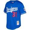 Mike Piazza Los Angeles Dodgers Mitchell & Ness Big & Tall Cooperstown Mesh Batting Practice Jersey - - Side View