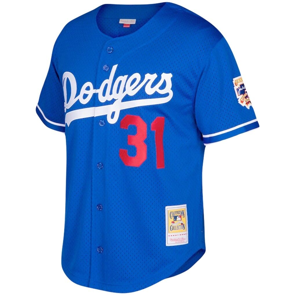 Mike Piazza Los Angeles Dodgers Mitchell & Ness Big & Tall Cooperstown Mesh Batting Practice Jersey – Royal
