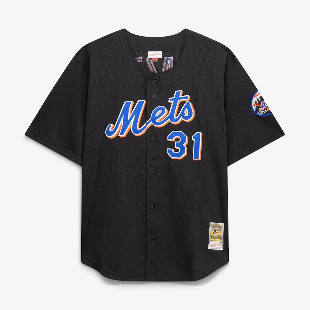 Mike Piazza New York Mets Mitchell & Ness Big & Tall Cooperstown Mesh Batting Practice Jersey