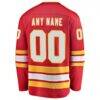 Calgary Flames Fashion7 Home Breakaway Custom Jersey - Red - Detail View