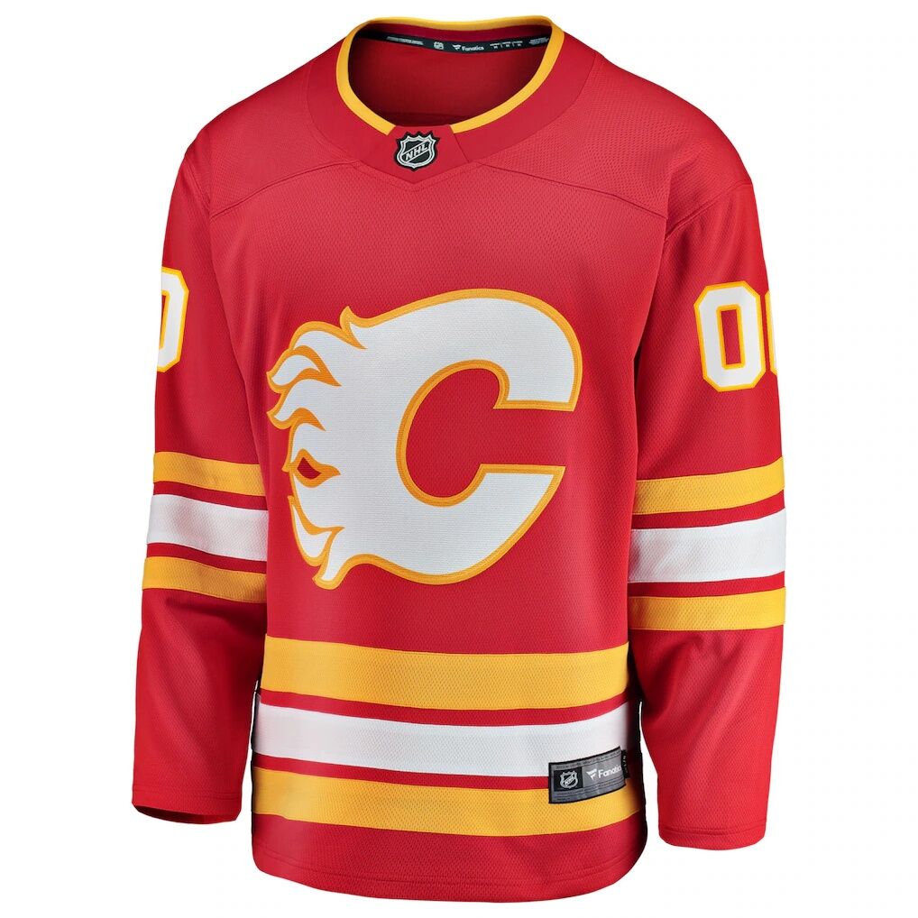 Calgary Flames Fashion7 Home Breakaway Custom Jersey
