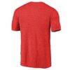 Los Angeles Angels Team Wordmark Tri-Blend T-Shirt - Red - Detail View
