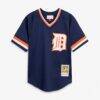 Kirk Gibson Detroit Tigers Mitchell & Ness Youth Cooperstown Collection Mesh Batting Practice Jersey - Navy - Front View