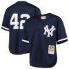 Mariano Rivera New York Yankees Mitchell & Ness Youth Cooperstown Collection Mesh Batting Practice Jersey - Navy - Front View