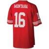 Joe Montana San Francisco 49ers Mitchell & Ness Big & Tall 1990 Retired Player Replica Jersey - - Detail View