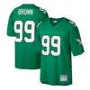 Jerome Brown Philadelphia Eagles Mitchell & Ness Big & Tall 1990 Retired Player Replica Jersey - - Front View