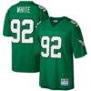 Reggie White Philadelphia Eagles Mitchell & Ness Big & Tall 1990 Retired Player Replica Jersey - - Front View