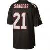 Deion Sanders Atlanta Falcons Mitchell & Ness Big & Tall 1992 Retired Player Replica Jersey - Black - Detail View