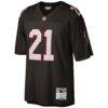 Deion Sanders Atlanta Falcons Mitchell & Ness Big & Tall 1992 Retired Player Replica Jersey - Black - Side View