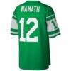 Joe Namath New York Jets Mitchell & Ness Big & Tall 1968 Retired Player Replica Jersey - Green - Detail View