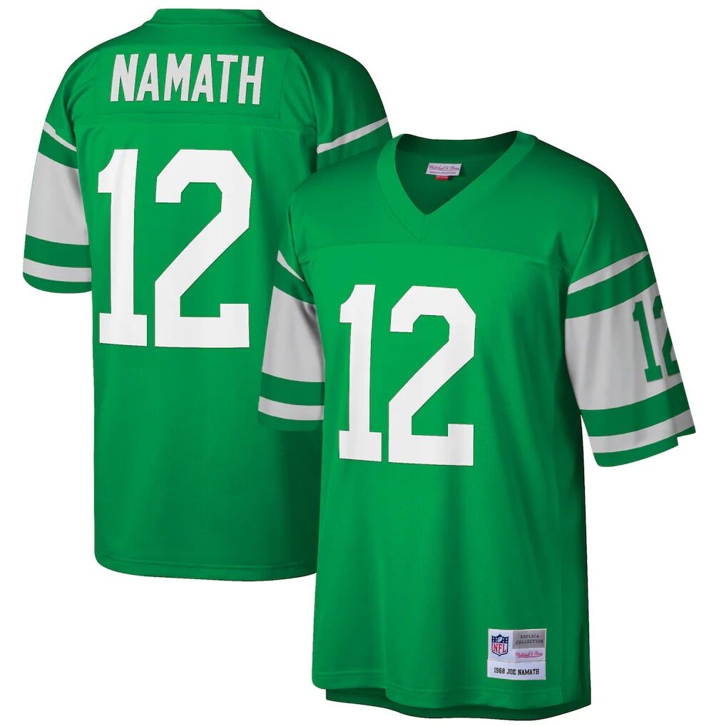 Joe Namath New York Jets Mitchell & Ness Big & Tall 1968 Retired Player Replica Jersey