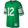 Joe Namath New York Jets Mitchell & Ness Big & Tall 1968 Retired Player Replica Jersey - Green - Side View