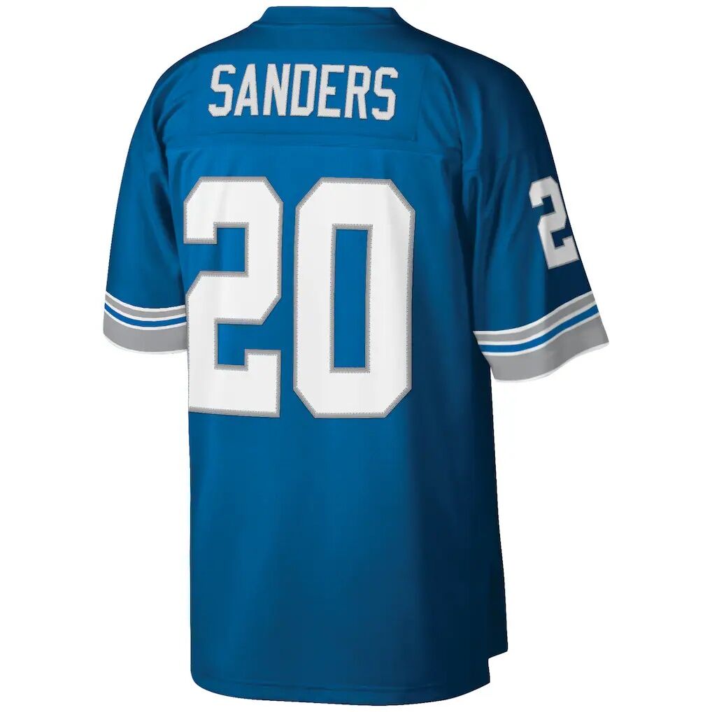Barry Sanders Detroit Lions Mitchell & Ness Big & Tall 1996 Retired Player Replica Jersey
