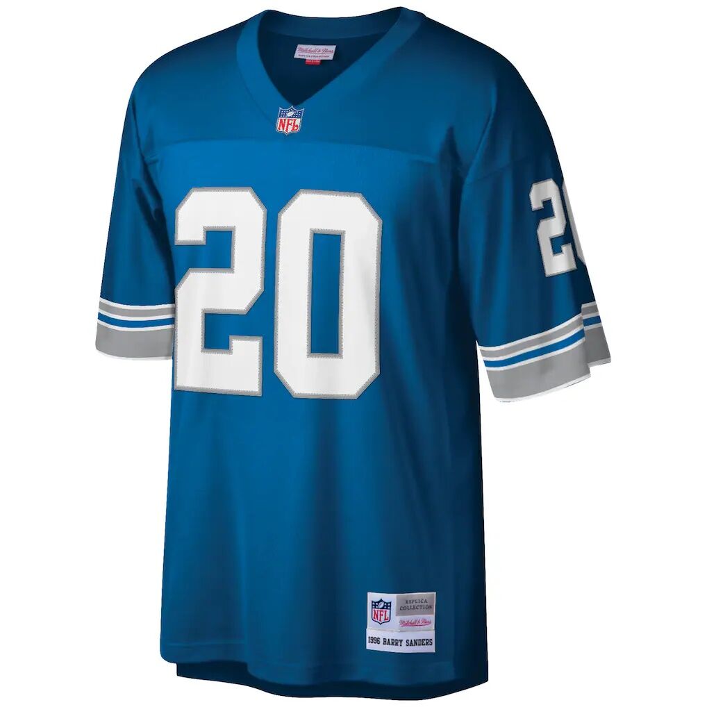 Barry Sanders Detroit Lions Mitchell & Ness Big & Tall 1996 Retired Player Replica Jersey