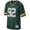 Reggie White Green Bay Packers Mitchell & Ness Big & Tall 1996 Retired Player Replica Jersey - Green - Side View