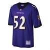 Ray Lewis Baltimore Ravens Mitchell & Ness Big & Tall 2000 Retired Player Replica Jersey - Purple - Side View
