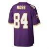 Randy Moss Minnesota Vikings Mitchell & Ness Big & Tall 1998 Retired Player Replica Jersey - Purple - Detail View