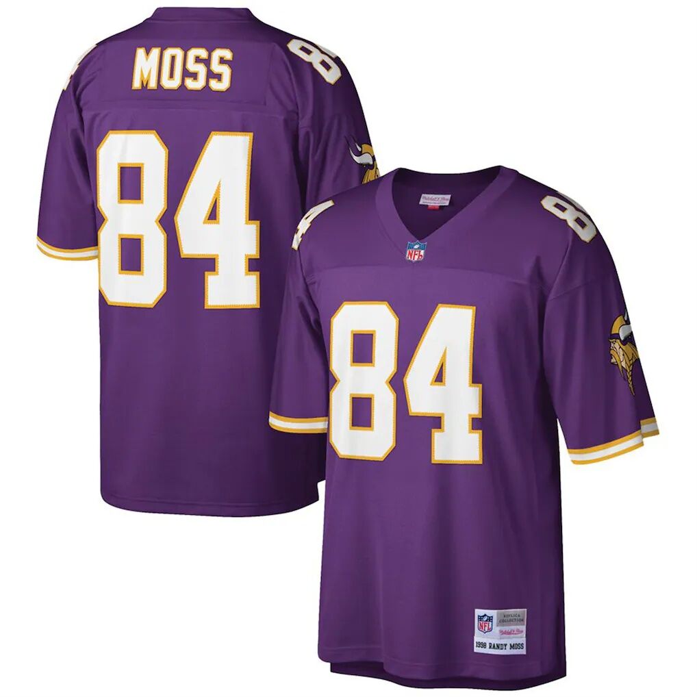 Randy Moss Minnesota Vikings Mitchell & Ness Big & Tall 1998 Retired Player Replica Jersey