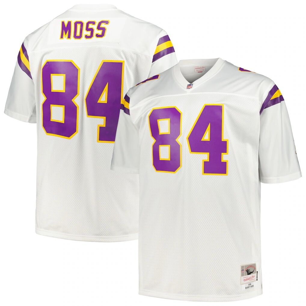 Randy Moss Minnesota Vikings Mitchell & Ness Big & Tall 1998 Retired Player Replica Jersey