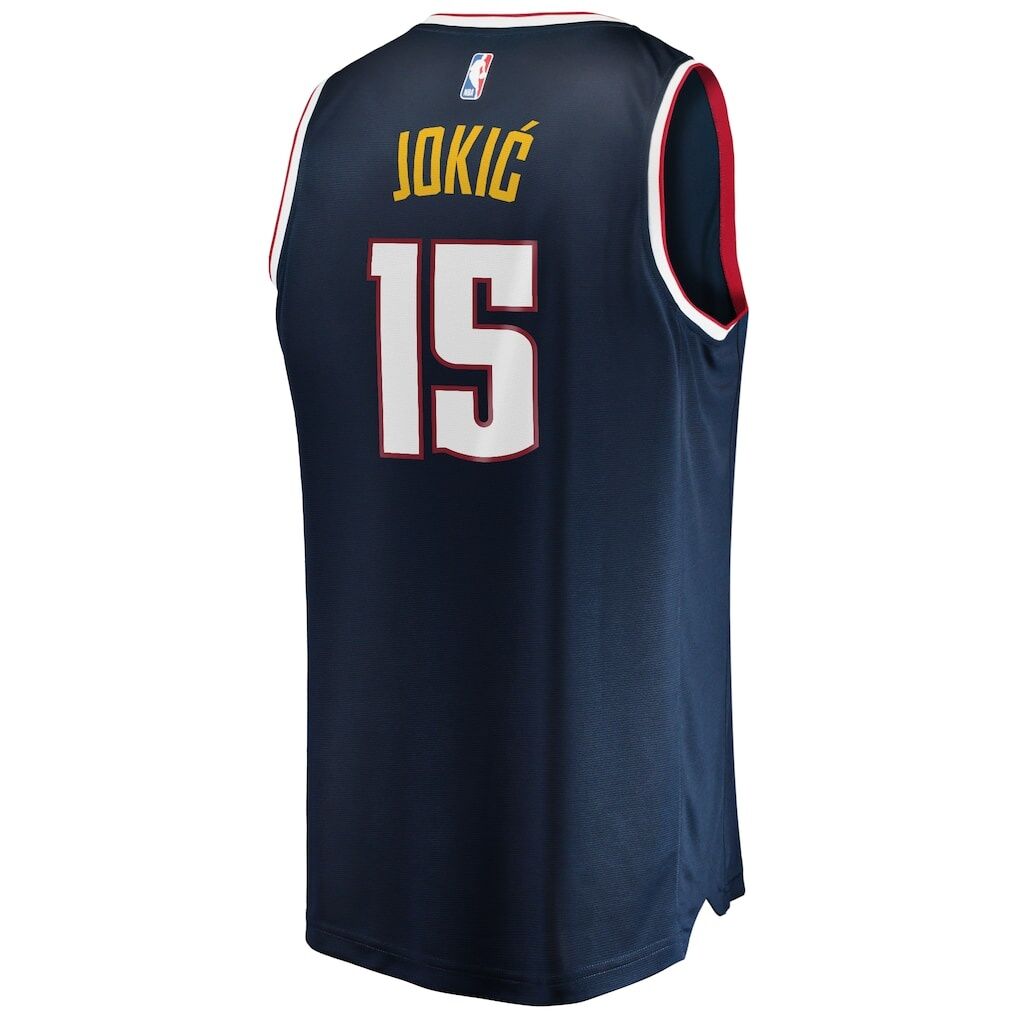 Nikola Jokic Denver Nuggets Fashion7 Youth Fast Break Replica Jersey Blue - Icon Edition
