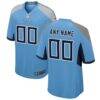 Tennessee Titans Nike Youth Alternate Custom Game Jersey - - Front View