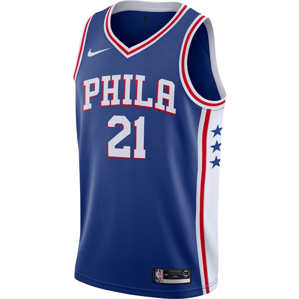 Joel Embiid Philadelphia 76ers Nike 2019/2020 Swingman Jersey – Icon Edition – Royal