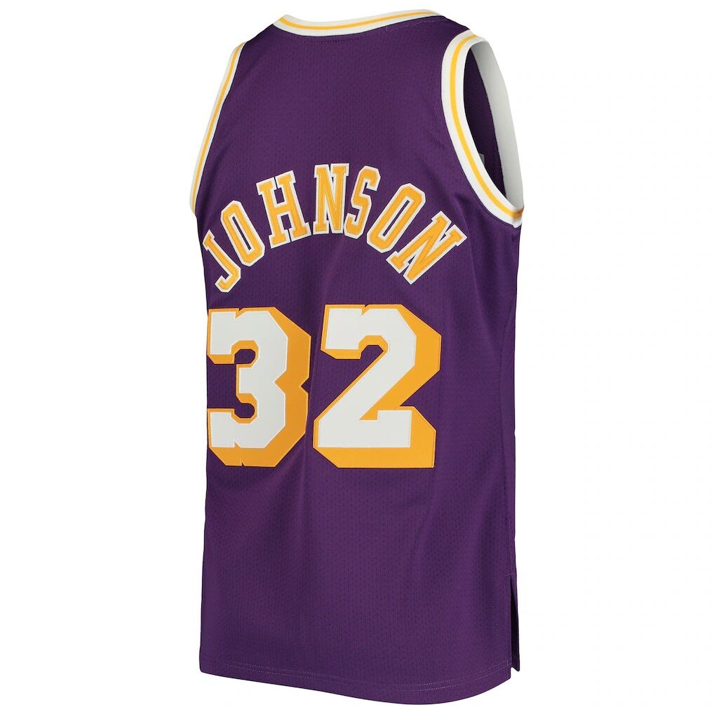 Magic Johnson Los Angeles Lakers Mitchell & Ness 1984/85 Hardwood Classics Authentic Jersey