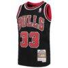 Scottie Pippen Chicago Bulls Mitchell & Ness Youth Hardwood Classics Swingman Throwback Jersey - Black - Side View