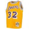 Magic Johnson Los Angeles Lakers Mitchell & Ness Youth Swingman Throwback Jersey - Gold - Side View