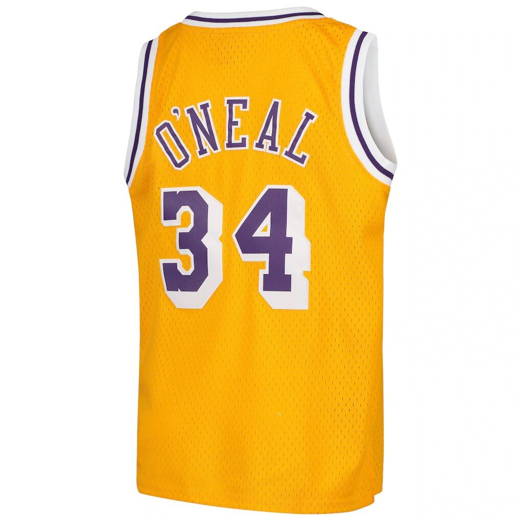 Shaquille O'Neal Los Angeles Lakers Mitchell & Ness Youth Swingman Throwback Jersey