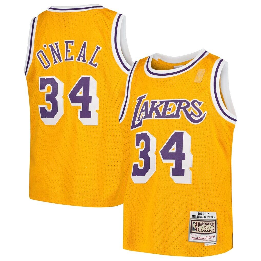Shaquille O'Neal Los Angeles Lakers Mitchell & Ness Youth Swingman Throwback Jersey