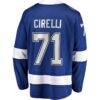 Anthony Cirelli Tampa Bay Lightning Fashion7 Home Breakaway Player Jersey - Blue - Detail View