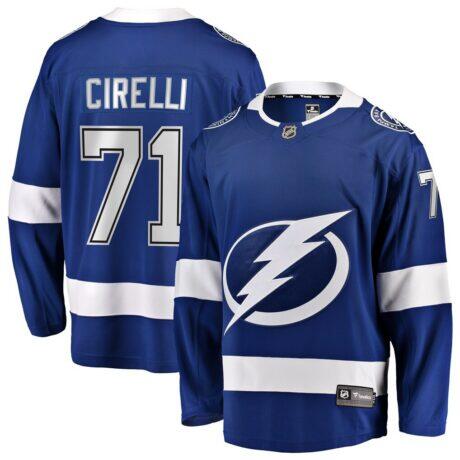Anthony Cirelli Tampa Bay Lightning Fashion7 Home Breakaway Player Jersey - Blue - Front View