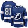 Erik Cernak Tampa Bay Lightning Fashion7 Home Breakaway Player Jersey - Blue - Front View
