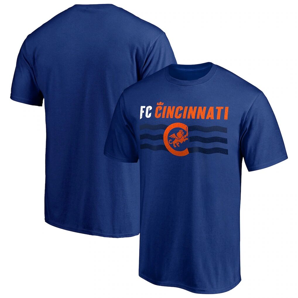 FC Cincinnati Hometown Collection Wavy T-Shirt - Royal