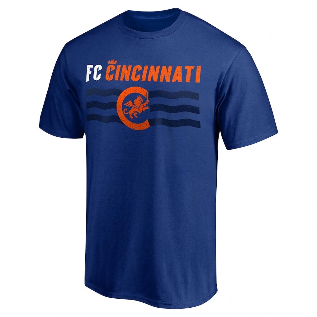 FC Cincinnati Hometown Collection Wavy T-Shirt - Royal